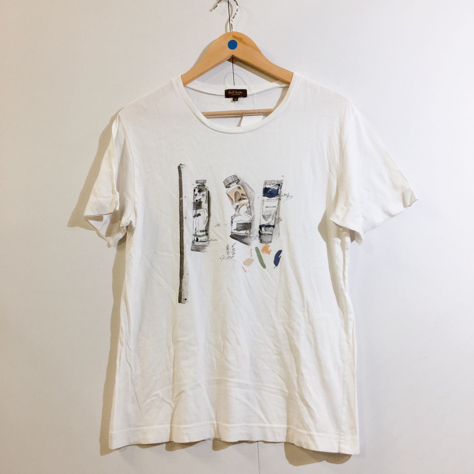 美品】Paul Smith ポールスミス トップス 半袖Tシャツ 絵の具 メンズ M  
