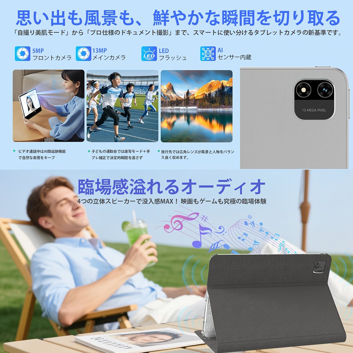 Android15＆高精細90Hz 12インチ大画面タブレット 128GB ROM 拡張RAM 8コアCPU Wi-Fi6対応 高速充電 Type-Cポート CHRISTIANNAURATH_COM_BR
