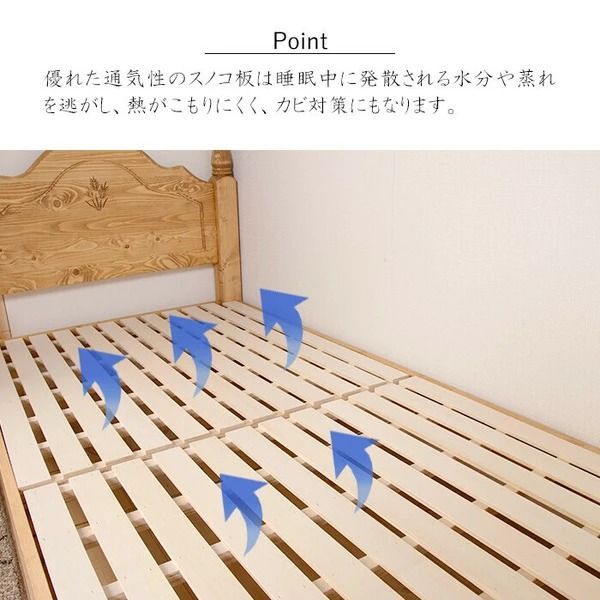 カントリー好きなダブルベッドフレーム