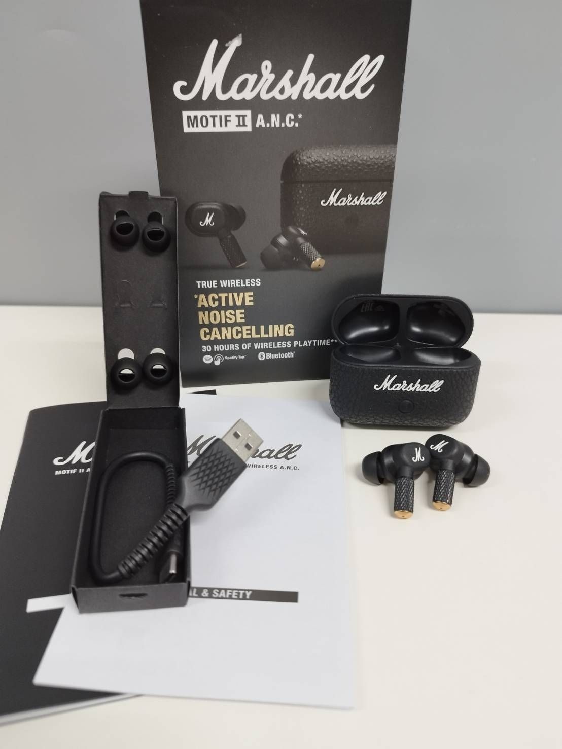Marshall MOTIF Ⅱ A.N.C.|ワイヤレスイヤホン|ブラック