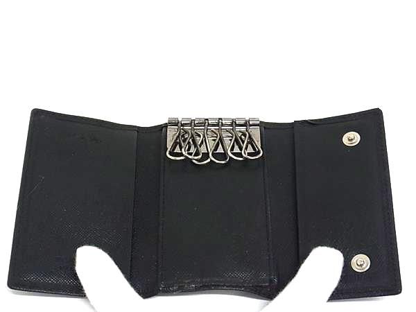 PRADA ブラック サフィアーノレザー キーケース6連 PRADA プラダ
