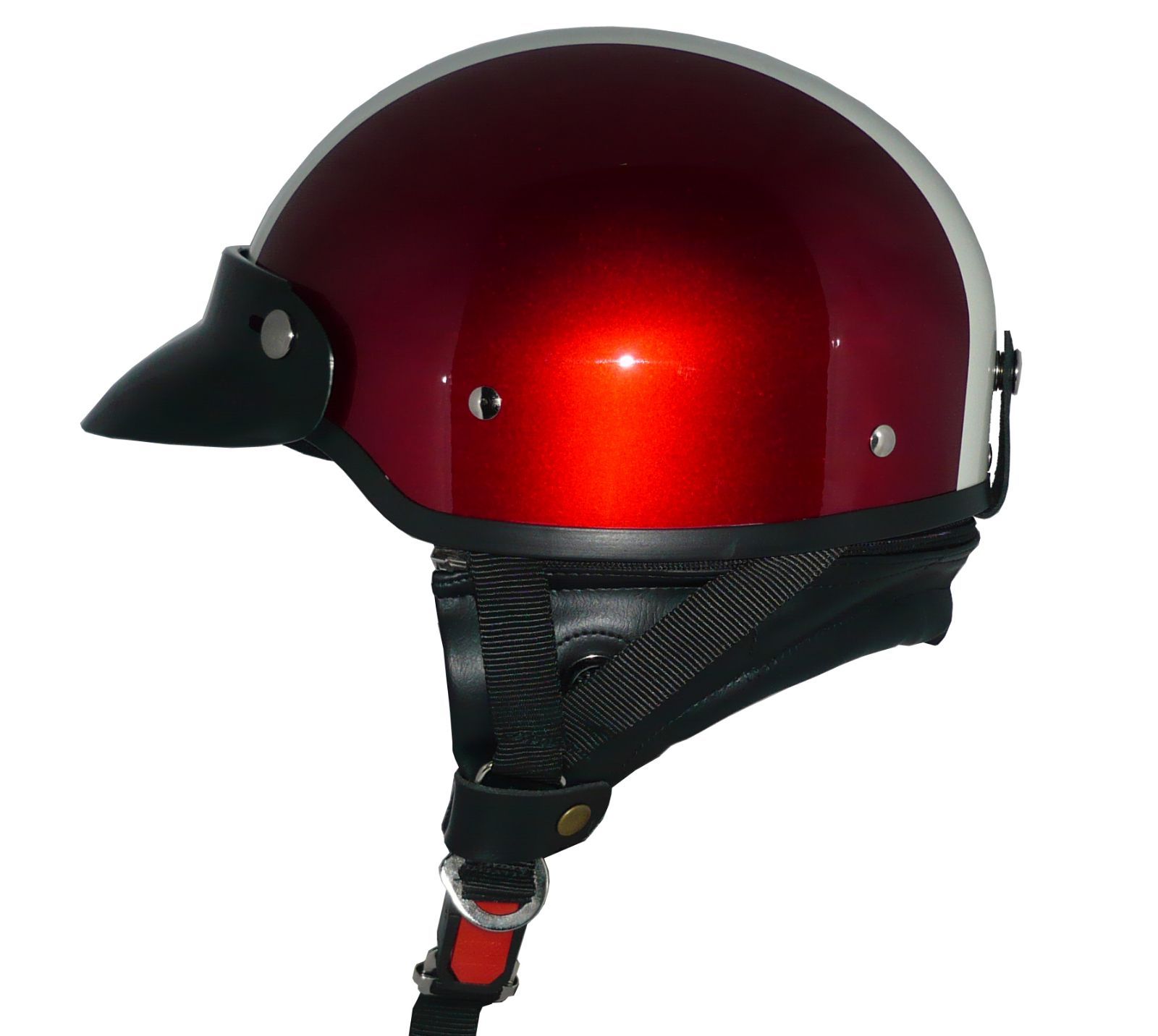 新品！ ZK-600 ヘルメット バイザー付きハーフジェット