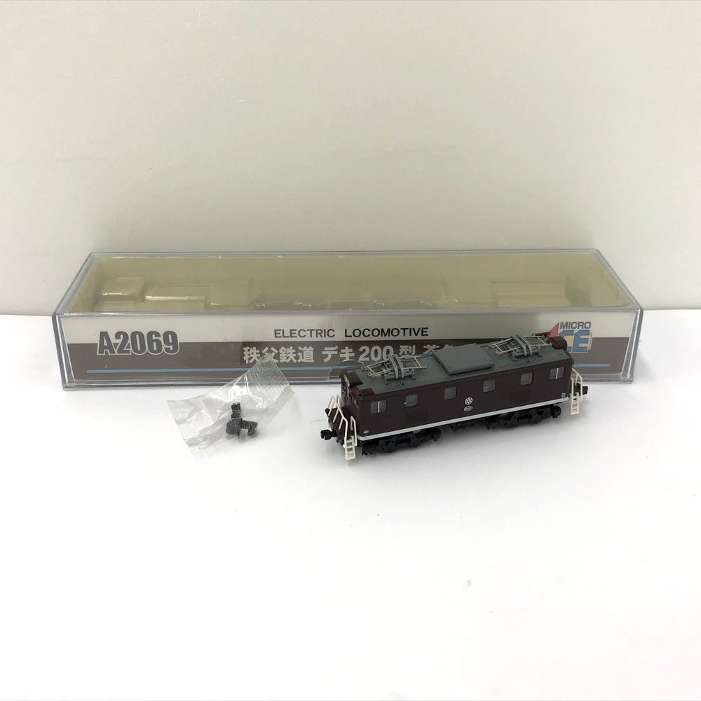 ♪マイクロエース A2069 秩父鉄道 デキ200型 茶色 電気機関車 Nゲージ 鉄道模型 ケース汚れ有 モーター ライトOK