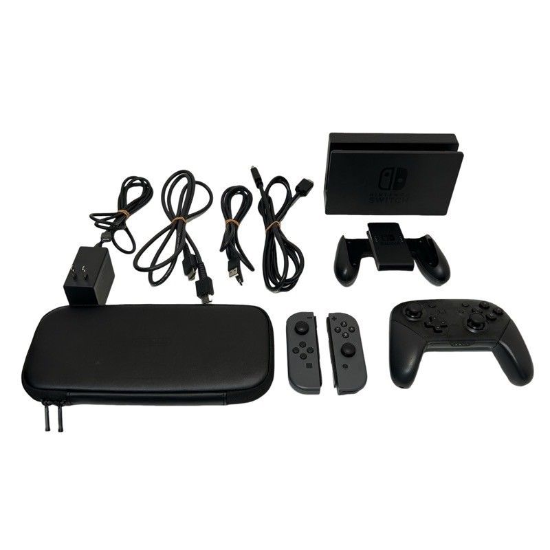 Nintendo Switch 本体 HAC-001、マイクロSD、プロコン付き Nintendo 任天堂 Switch HAC-001 ゲーム機本体 ブラック 動作