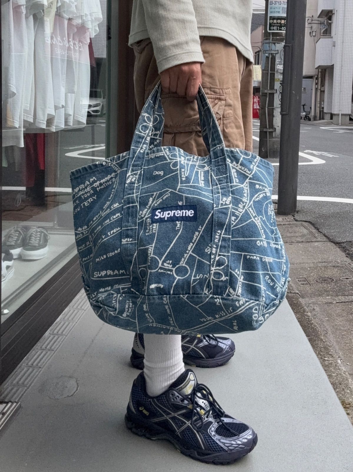 Supreme 19SS Gonz Map Denim Tote - メルカリ