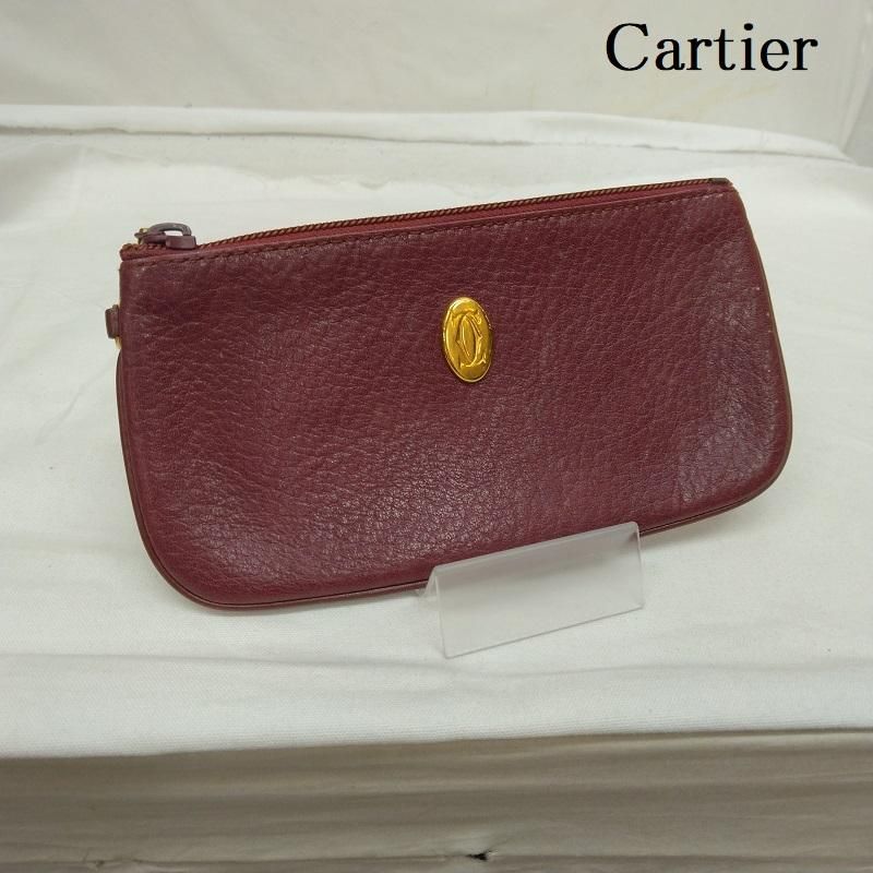 Cartier カルティエ ポーチ ポーチ マストライン レザー ミニ バッグ 