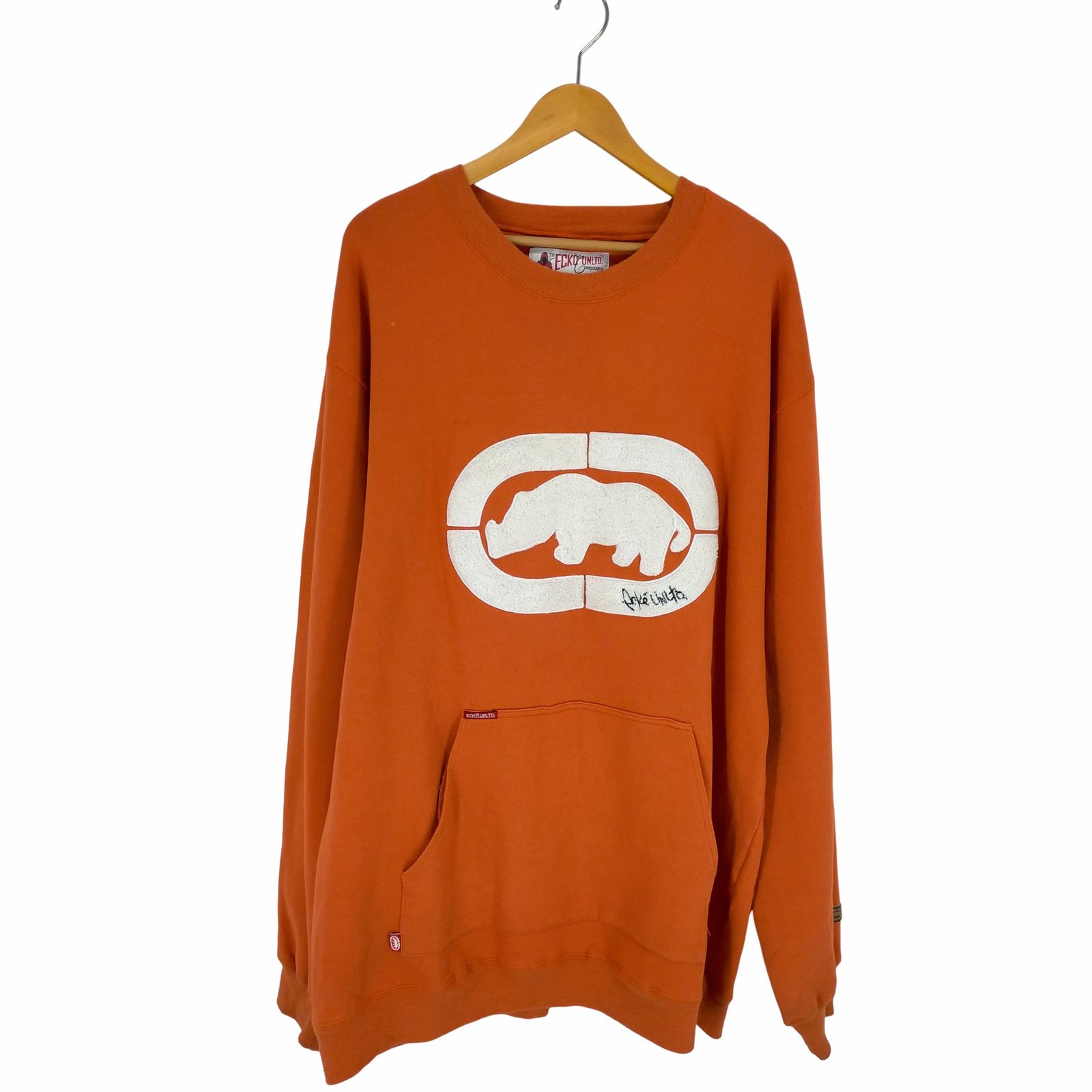 エコーアンリミテッド ECKO UNLTD ロゴワッペン刺繍カンガルーポケットスウェット メンズ JPN：XXL 