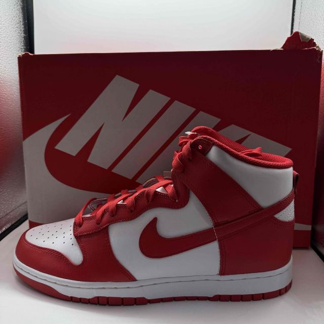 【Tadahito Kato専用】NIKE ダンク ハイ バーシティレッド NIKE 2022 DUNK HIGH RETRO CHAMPIONSHIP WHITE AND RED 28.5cm