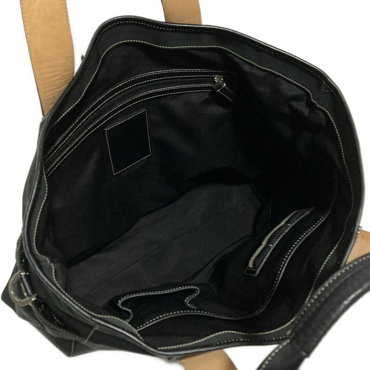 【COACH】美品・ブラック本革トートバッグ COACH コーチ ハンドバッグ トート レザー ロゴ 型押し スキニー