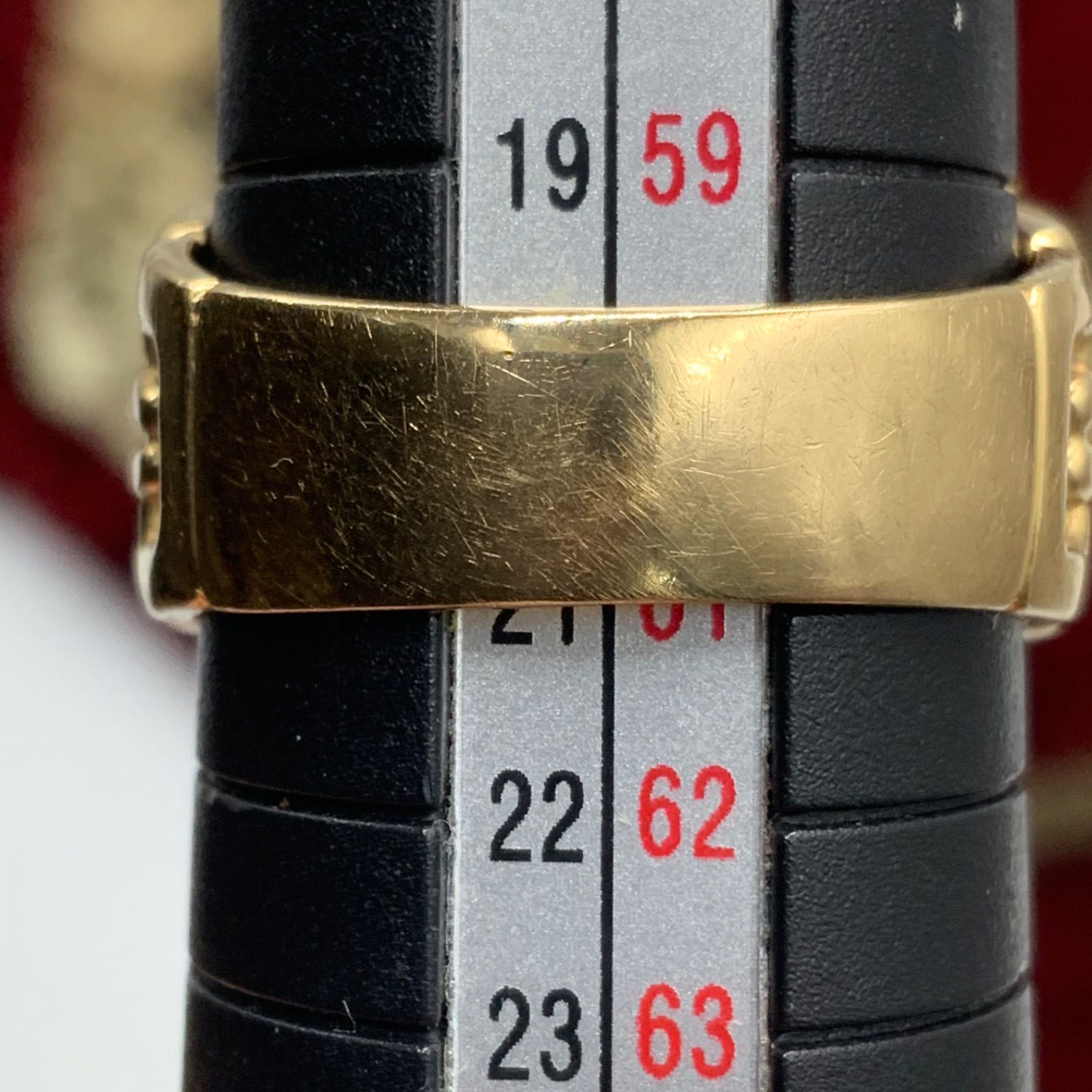 ツバルホースコイン付 リング 枠K18 11.5g 約20号 - メルカリ