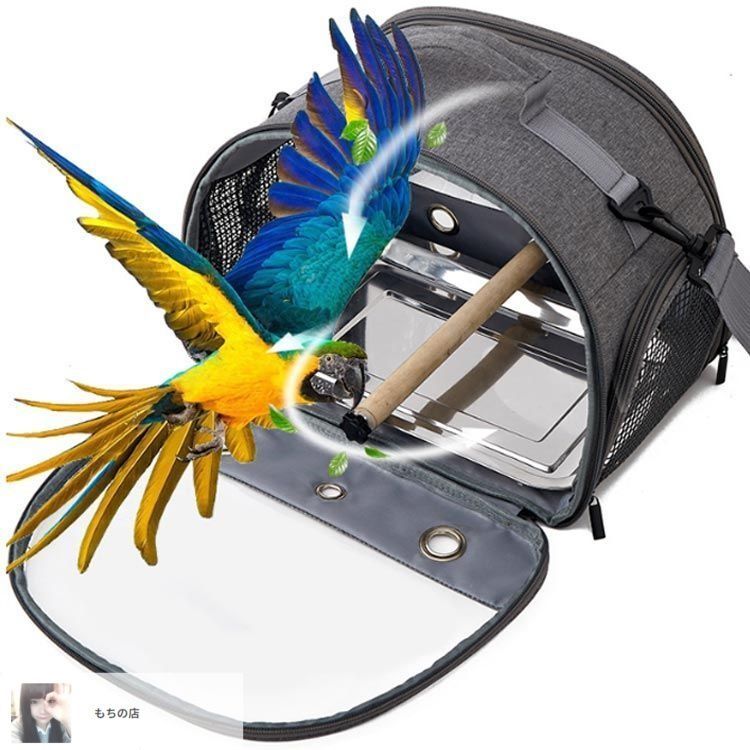 キャリーケージバッグ MLサイズ お出かけ 通院 文鳥 インコ vol.2 鳥キャリー リュック 小型鳥 インゴ 文鳥 鸚哥 鳥ケージ ペット
