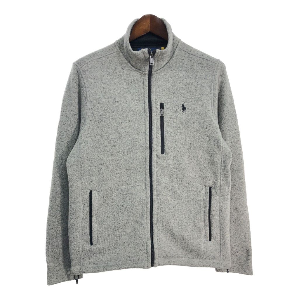 Polo by Ralph Lauren ポロ ラルフローレン フリースジャケット グレー (メンズ L) 中古 古着 T1135