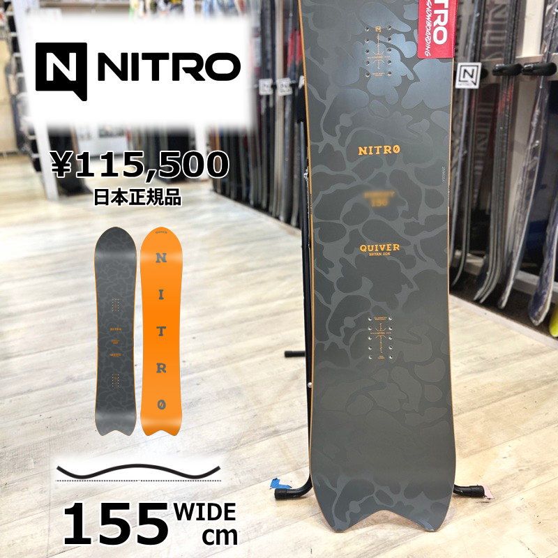 メンズ スノーボード 板 155wcm NITRO DINGHY ナイトロ ディンギー 25-26 パウダーボード キャンバー