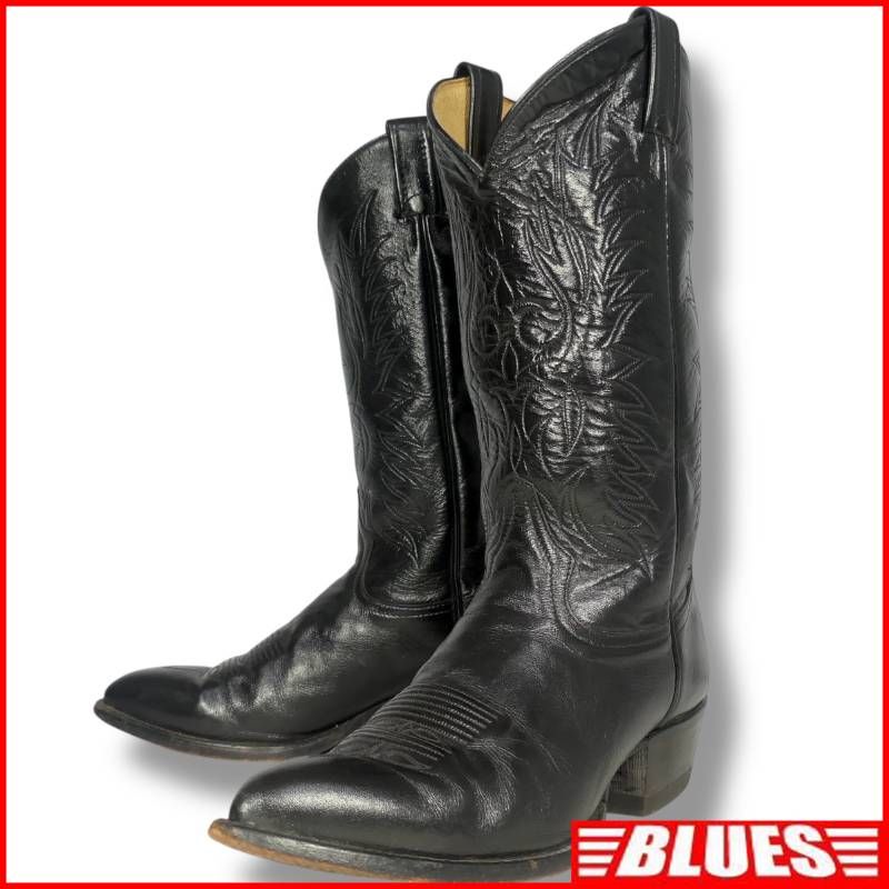 Tony Lama トニーラマ ウエスタンブーツ 26 アメリカ製 黒 ブラック 8 EE ウエスタンブーツサイズ26cm一覧←SEULB屋着古← TJ1118