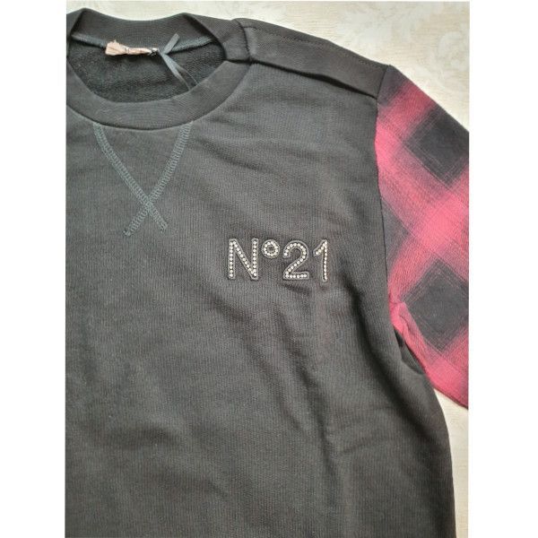 新品・未使用品】N°21 KIDS ロゴコントラストスウェットシャツ 