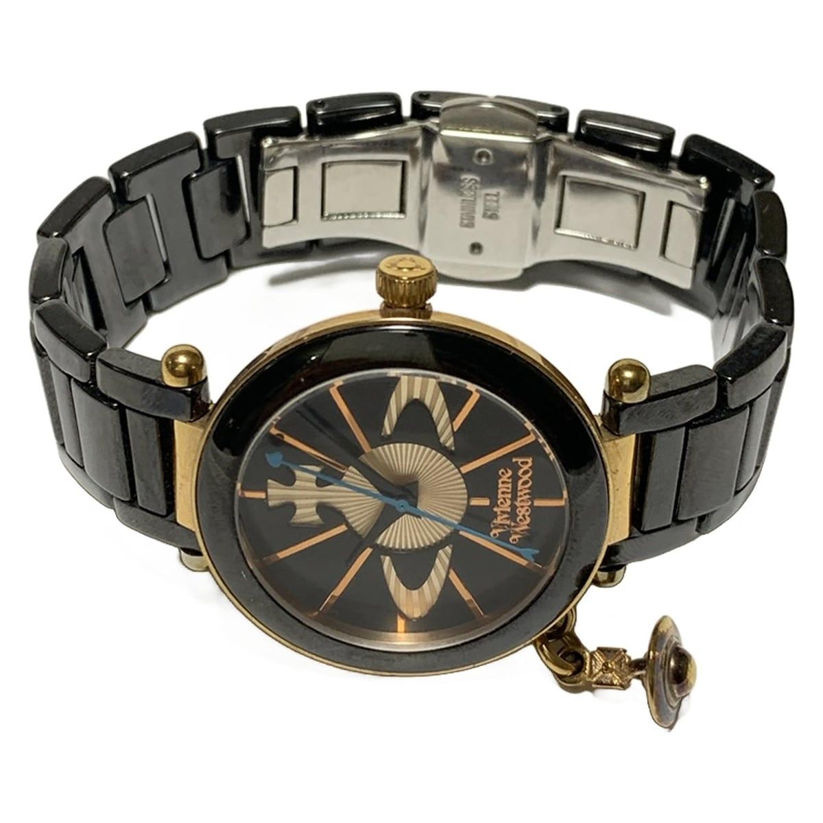 VivienneWestwood ヴィヴィアンウエストウッド 腕時計 - VV067RSBK レディース オーブ 黒×ゴールド×ブロンズ
