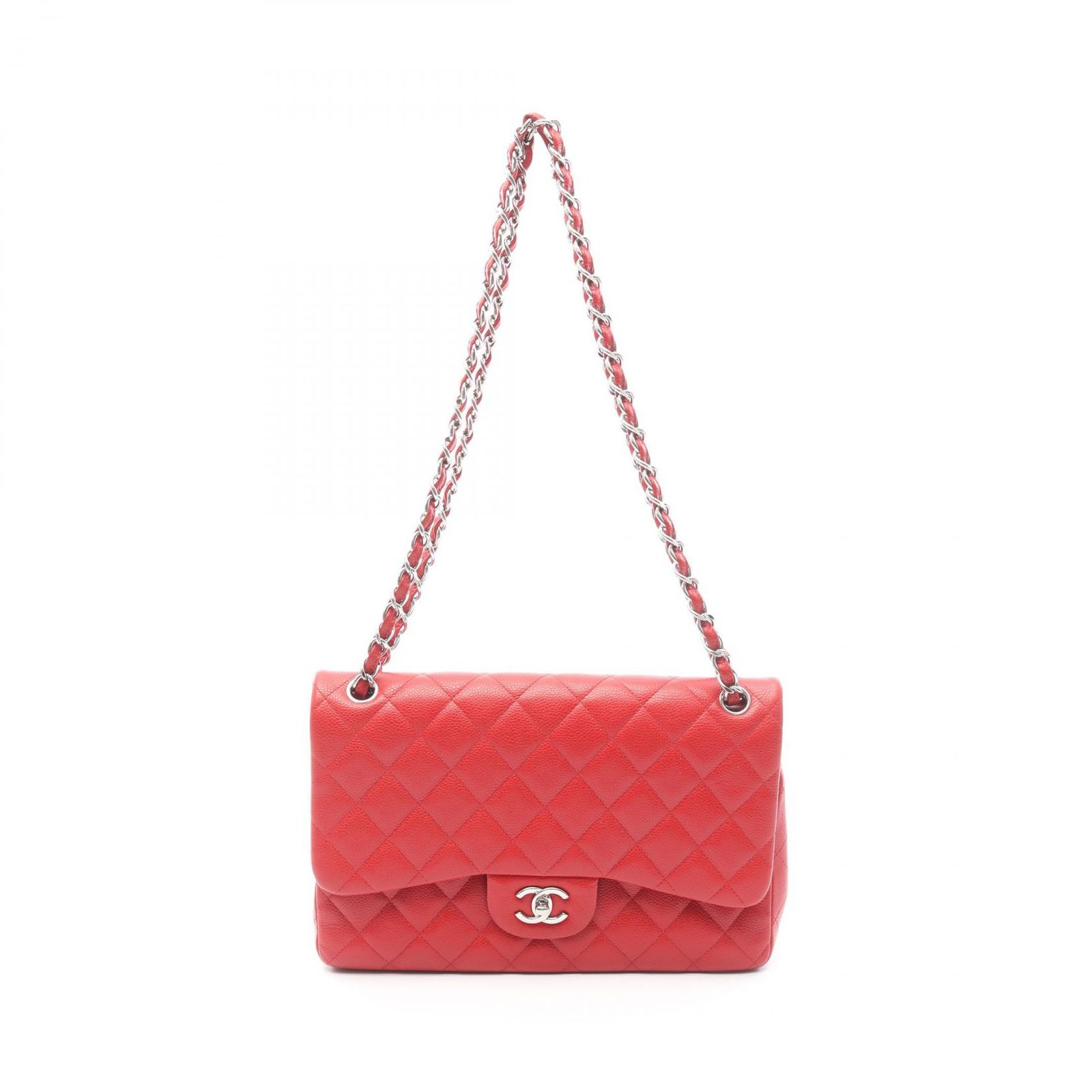 【CHANEL】A58600 キャビア クラシック ラージ ショルダーバッグ CHANEL シャネル Matelasse マトラッセ Chain Shoulder Bag