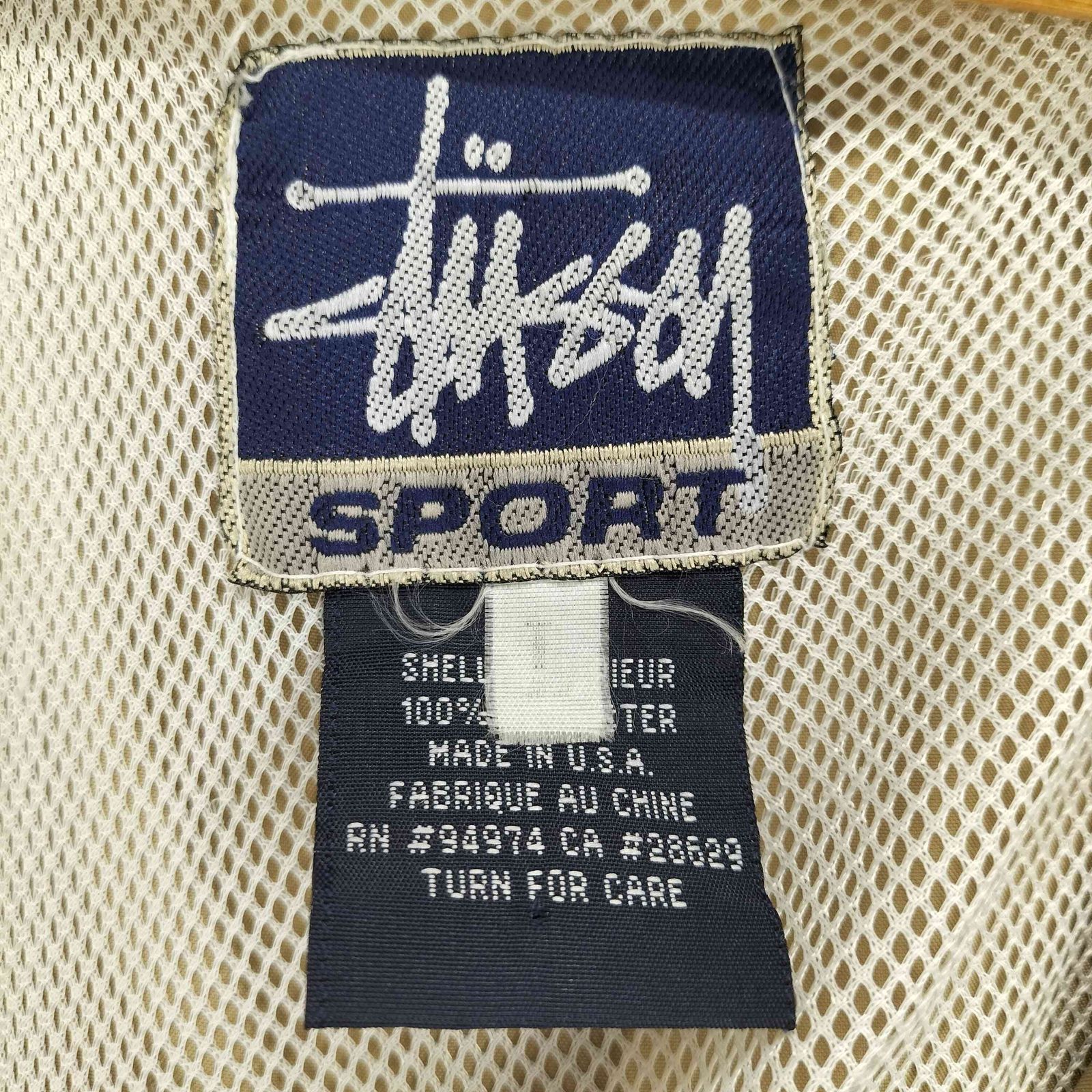 ステューシー Stussy 90s 紺タグ MADE IN USA 袖リフレクターデザイン