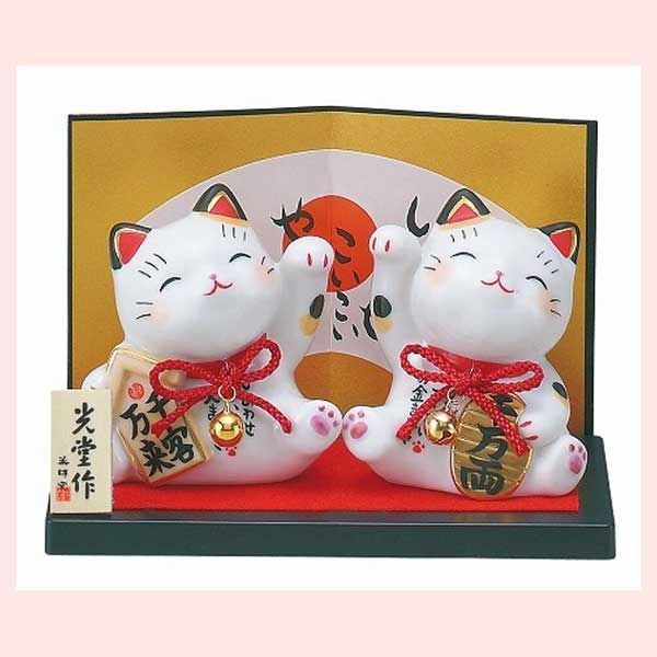 彩絵 お金まねき猫・人まねき猫 7233 ◎2個目～大幅値引き対象商品