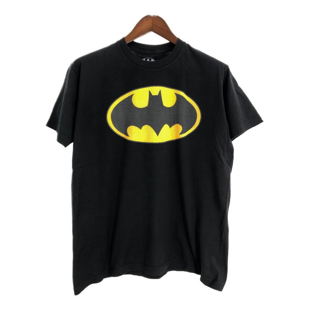 バットマン BATMAN 半袖Ｔシャツ ムービー キャラクター ブラック(メンズ L)中古 古着 T7532