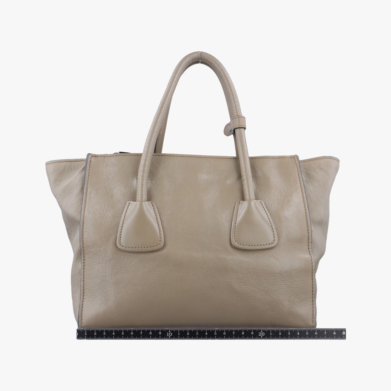 PRADA グレー レザートートバッグ クーポン】プラダ PRADA PRADA プラダ GLACE CALF グレイス
