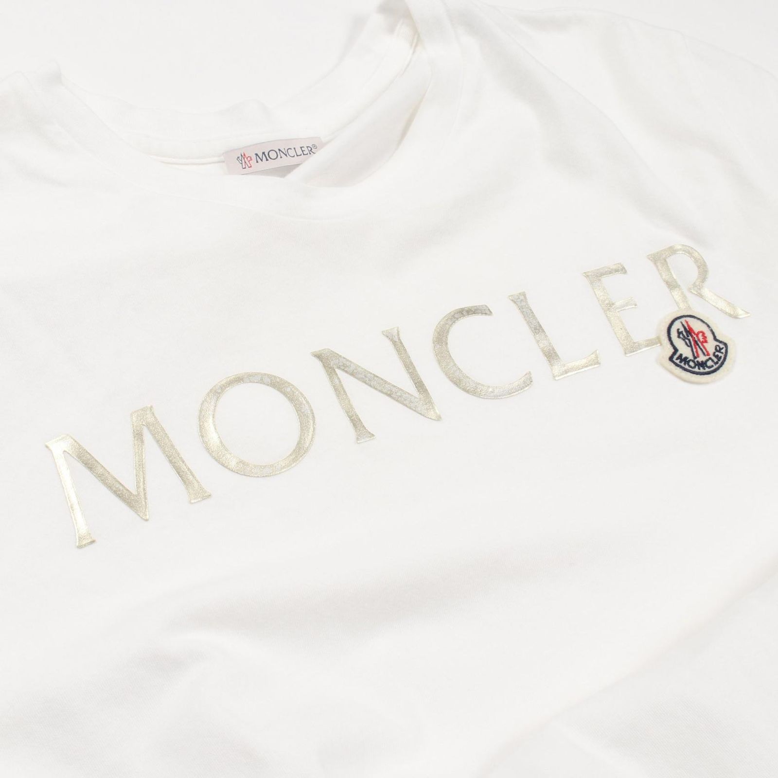 モンクレール MONCLER ロゴ Tシャツ コットン ホワイト 8C71510 レディース 中古 モンクレール MONCLER カットソー ロゴ 8C71510 ホワイト