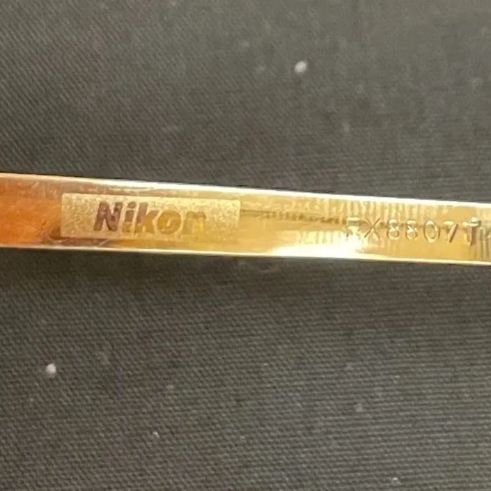 ✨磨きあげメンテナンス済✨】超音波洗浄済 Nikon 金縁眼鏡 EX8807T