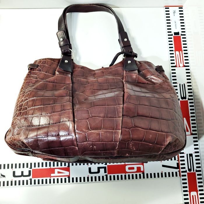 フルラ FURLA FURLA クロコ型押し エキゾチック レザー クロコダイル