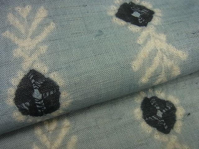 平和屋本店□希少 夏物 染色家 片野元彦 銀座こうげい 九寸名古屋帯 麻