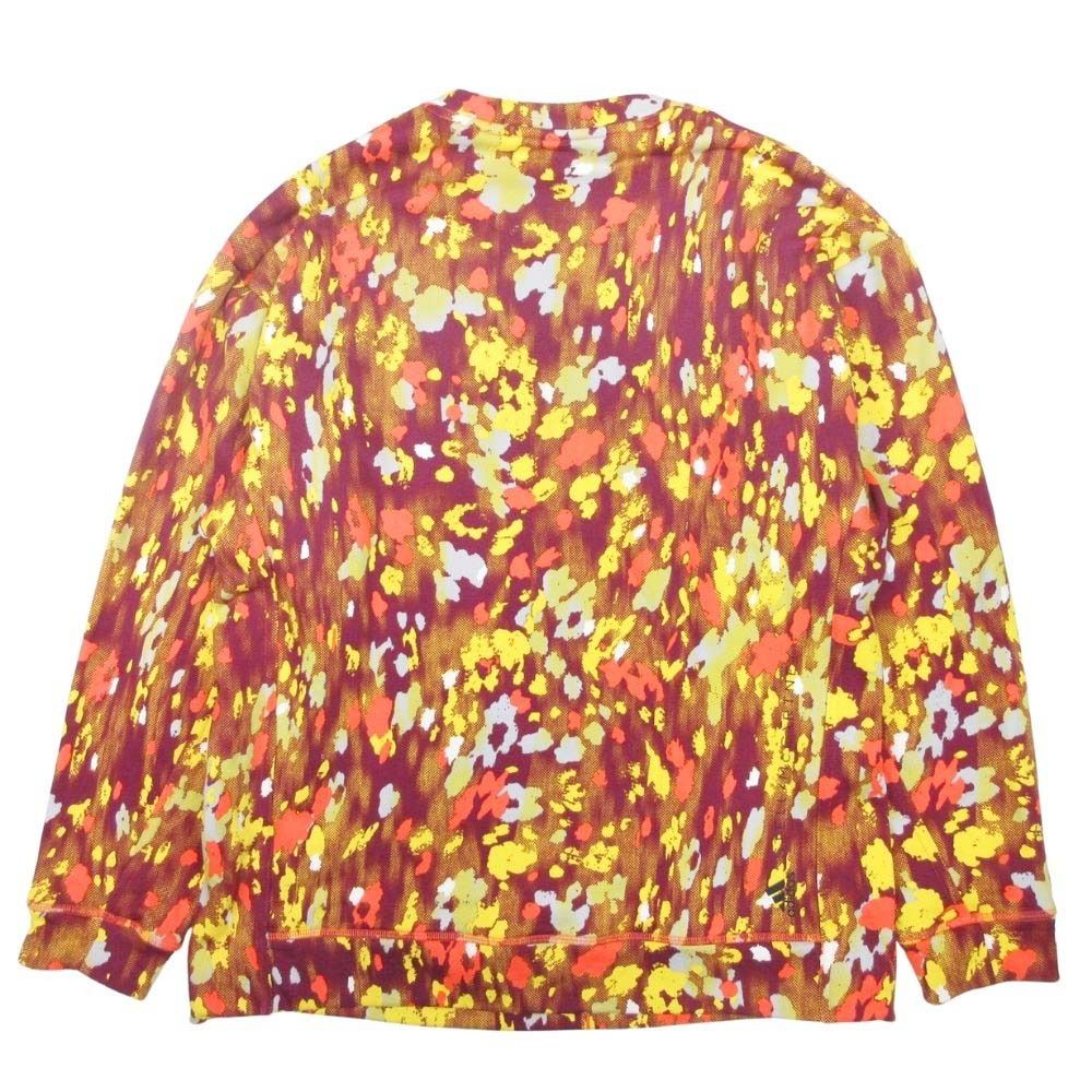 22AW ADIDAS by Stella McCartney アディダス バイ ステラマッカートニー 総柄 スウェット プルオーバー XS オレンジ レディース 古着
