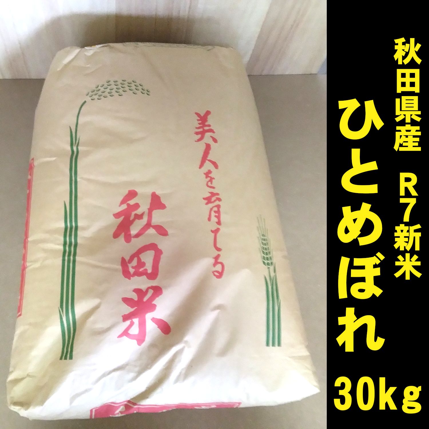 秋田県産米 ひとめぼれ 令和７年産 30kg