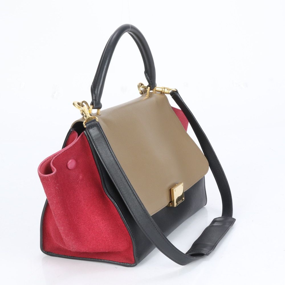 極美品 セリーヌ トラペーズ スモール レザー 2WAY ショルダー