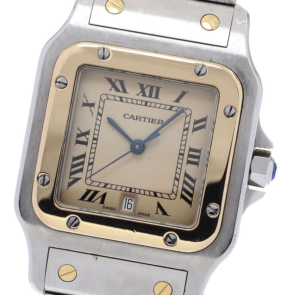 カルティエ CARTIER W20011C4 サントスガルベLM コンビ クォーツ メンズ_845496
