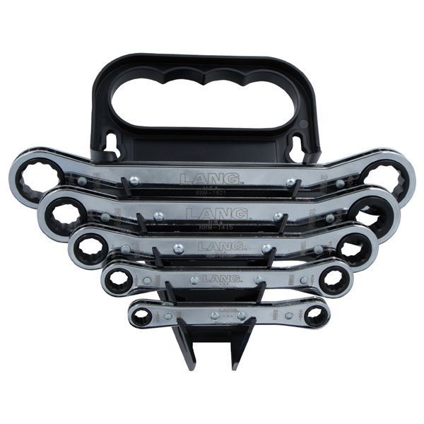 LANGTOOLS ラングツール 板ラチェットレンチセット 12角 5本組 5374