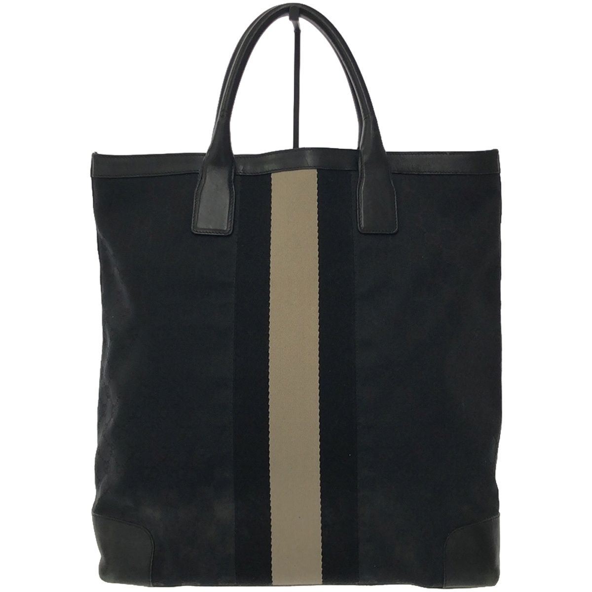 GUCCI グッチ シェリーラインGGキャンバストートバッグ ブラック系 002 