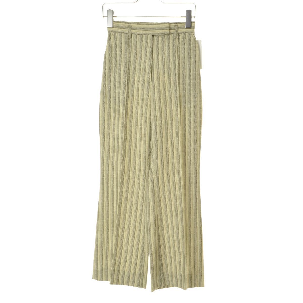 AcneStudios】AK0465/FN-WN-TROU000710 ストライプ柄フレアスラックス 