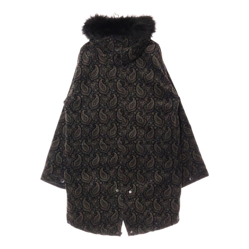 極美品22aw定価7.5万 glamb コーデュロイモッズコート BKペイズリー 極美品22aw定価7.5万 glamb コーデュロイモッズコート BK