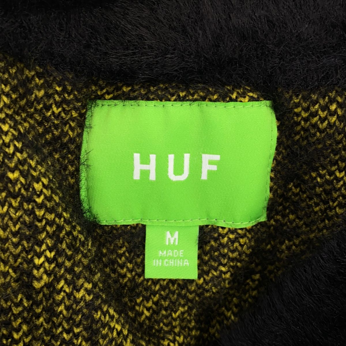 HUF ハフ 22/AW 22H_KN80062 BLAH KNIT CARDIGAN ニットカーディガン M 