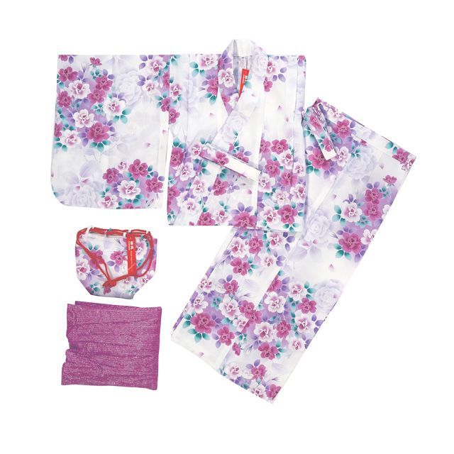 浴衣 子供 女の子 100-130 cm 浴衣セット セパレート浴衣 着付け簡単 RKブランド 二部式浴衣RKGY 25-805