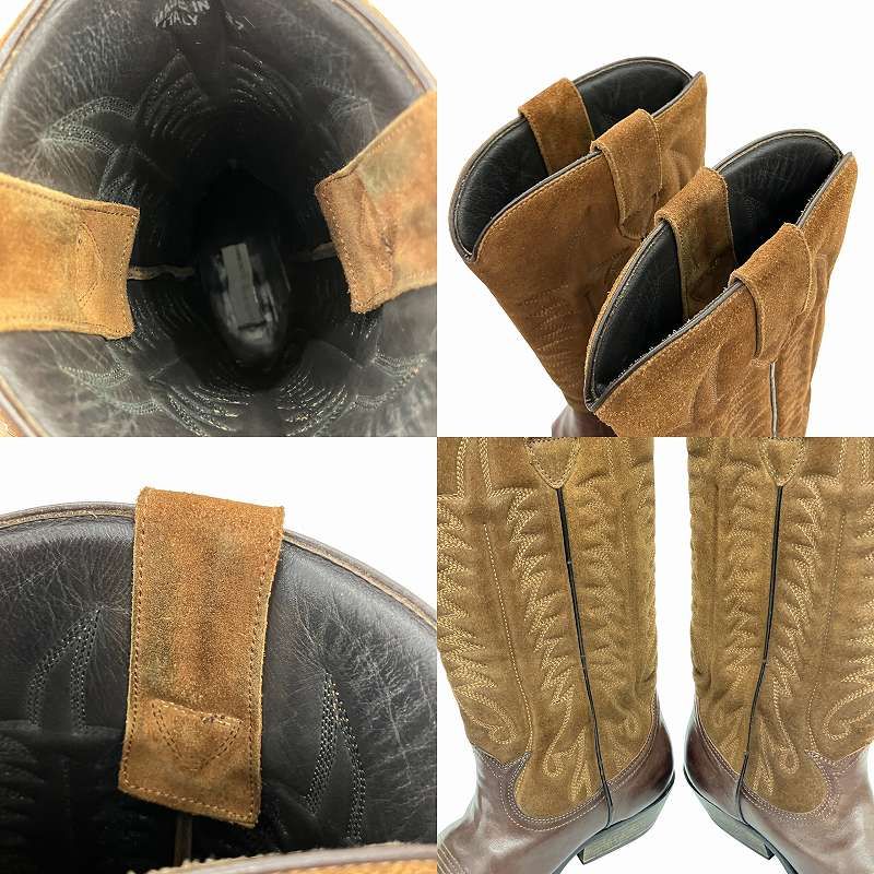 ゴールデングース ウエスタンブーツ(38)クリーニング済み ゴールデングース GOLDEN GOOSE ウエスタンブーツ ミドルブーツ
