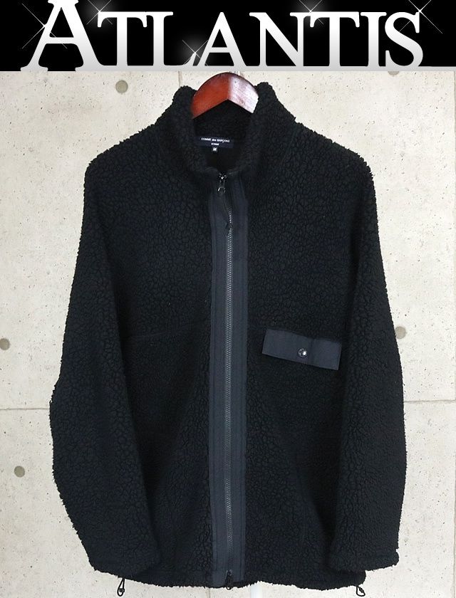 COMME des GARONS HOMME 銀座店 コム デ ギャルソン オム 24AW コットンウールボア ブルゾン メンズ size:M 黒 97440