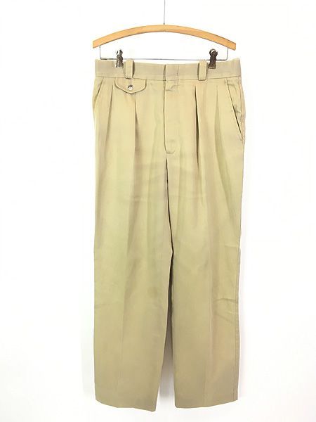 古着 80s USA製 Willisu0026Geiger 2タック コットン スラック