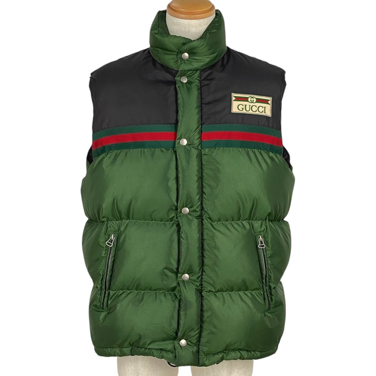 グッチ GUCCI ロゴ ダウンジャケット シェリーライン ウェブ