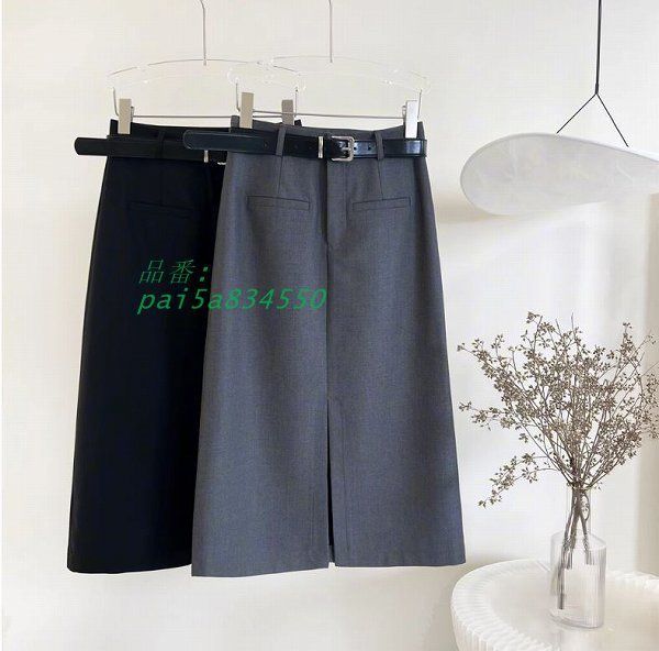 前スリット ビジネススカート