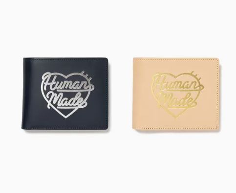 HUMAN MADE LEATHER WALLET 二つ折り財布 HUMAN MADE LEATHER WALLET 二つ折り財布 - メルカリ