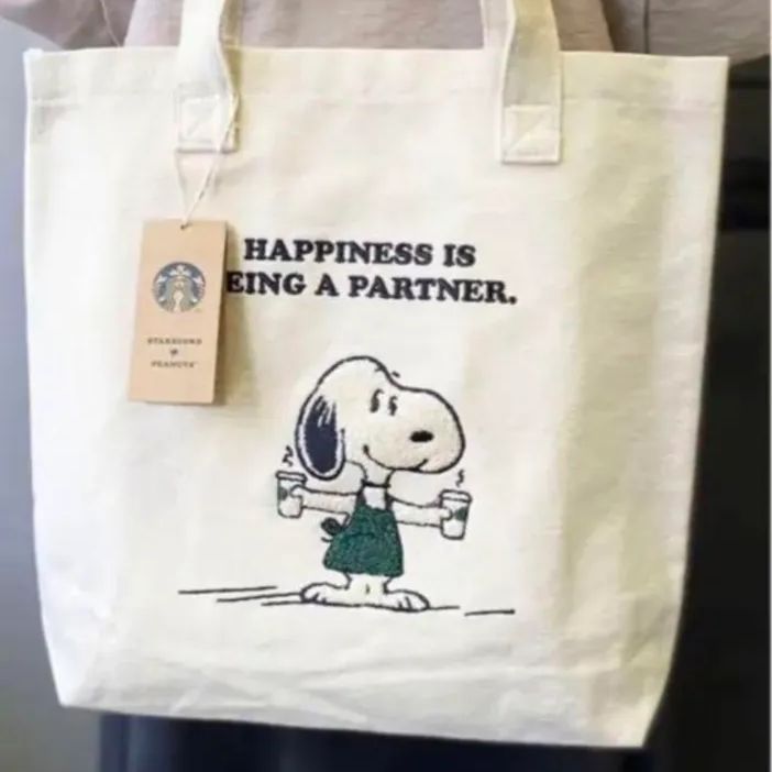 STARBUCKS✖️PEANUTS SNOOPY スヌーピー コラボ バック - トートバッグ