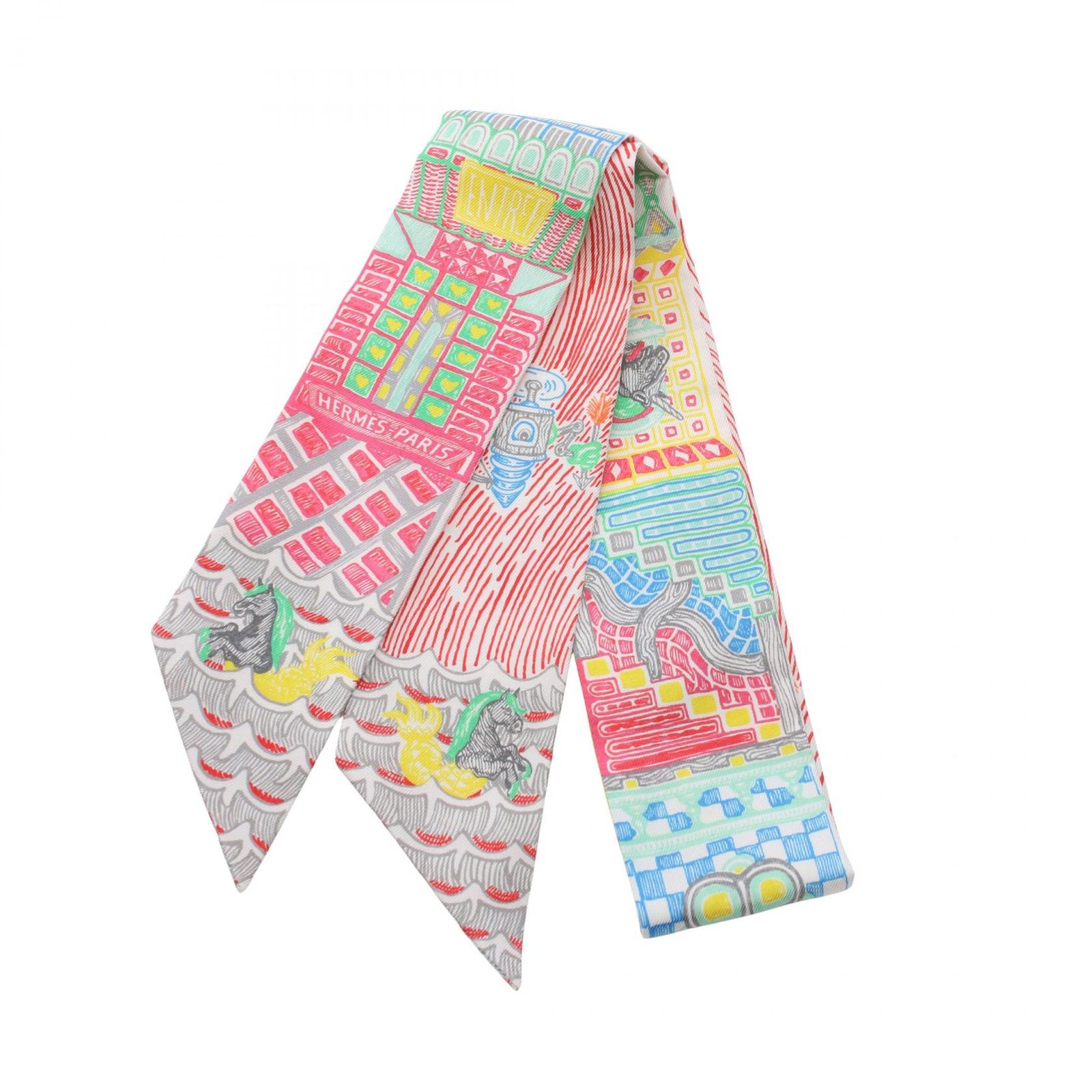 ♥HERMES♥エルメスツイリー新品♥SUPERSILKQUESTスーパーシルク エルメス ツイリー SUPER SILK QUEST スーパーシルククエスト