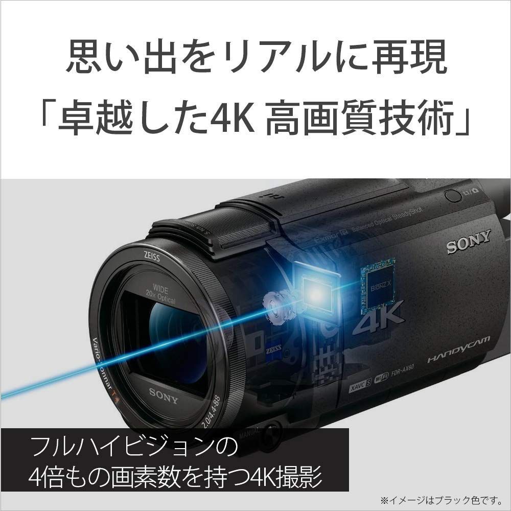 SONY FDR-AX60【メルカリ最安早い者勝ち】 SONY FDR-AX60 4Kビデオカメラ 本体 セット - メルカリ