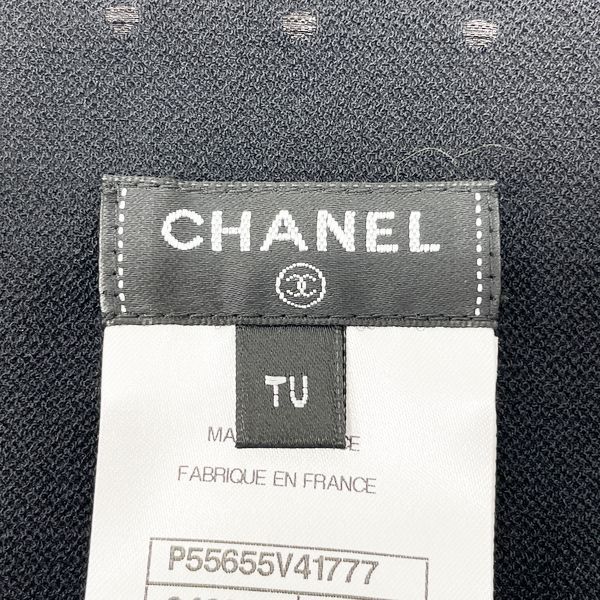 CHANEL ココマーク ラメ P55655 ストール ナイロン ポリエステル