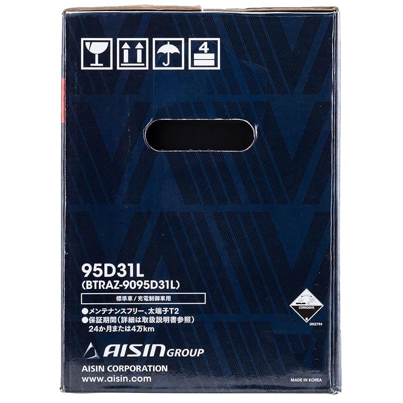 未使用　AISIN バッテリー 95D31L Amazon | アイシン(AISIN) 車用 バッテリー 95D31R 標準車/充電制御車